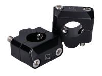 handlebar clamp set Doppler 22mm to 28.6mm black